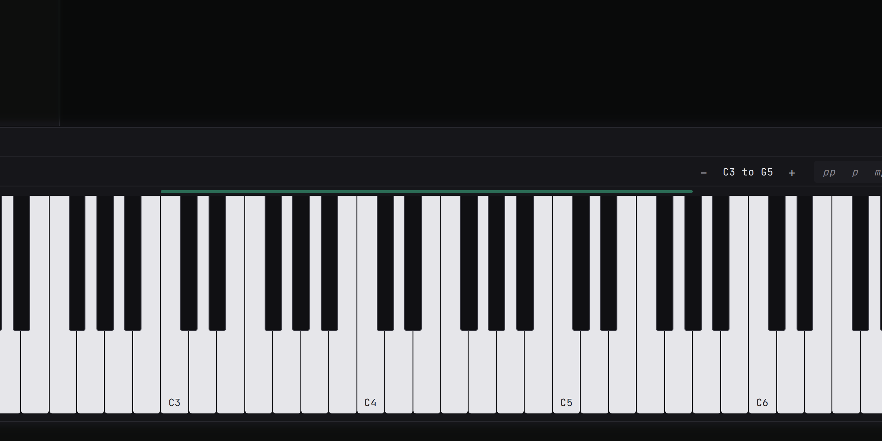 The keyboard panel